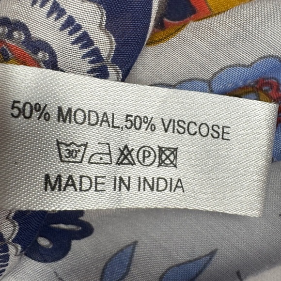 Ruginnr floral open front boho lightweight poncho kimono one size. - Picture 9 of 9